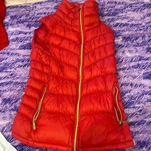 Size small, red, Michael Kors vest.
